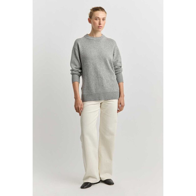 Toorallie Relaxed Longline Crew Jumper image number 7